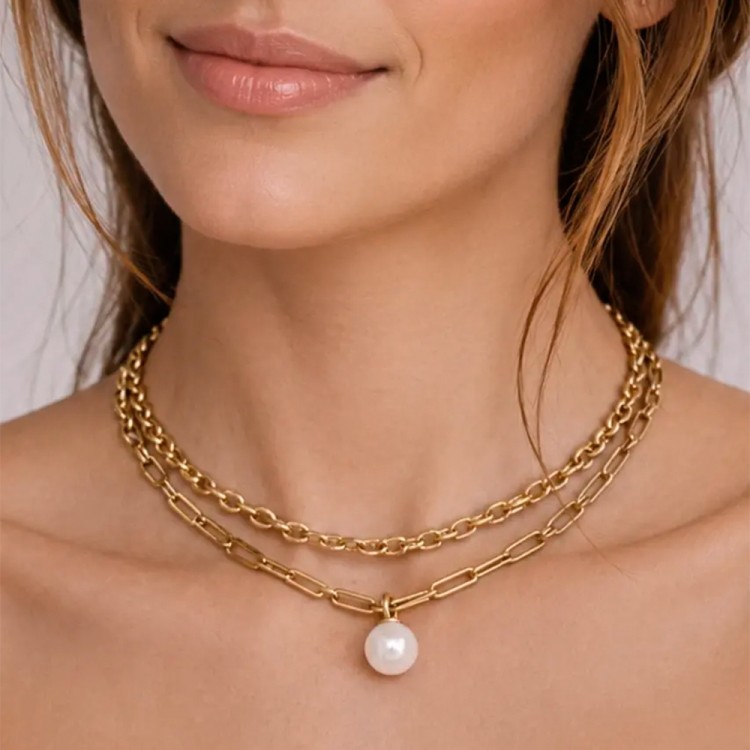 Колье Dyrberg Kern AURELIA SG WHITE PEARL 490124