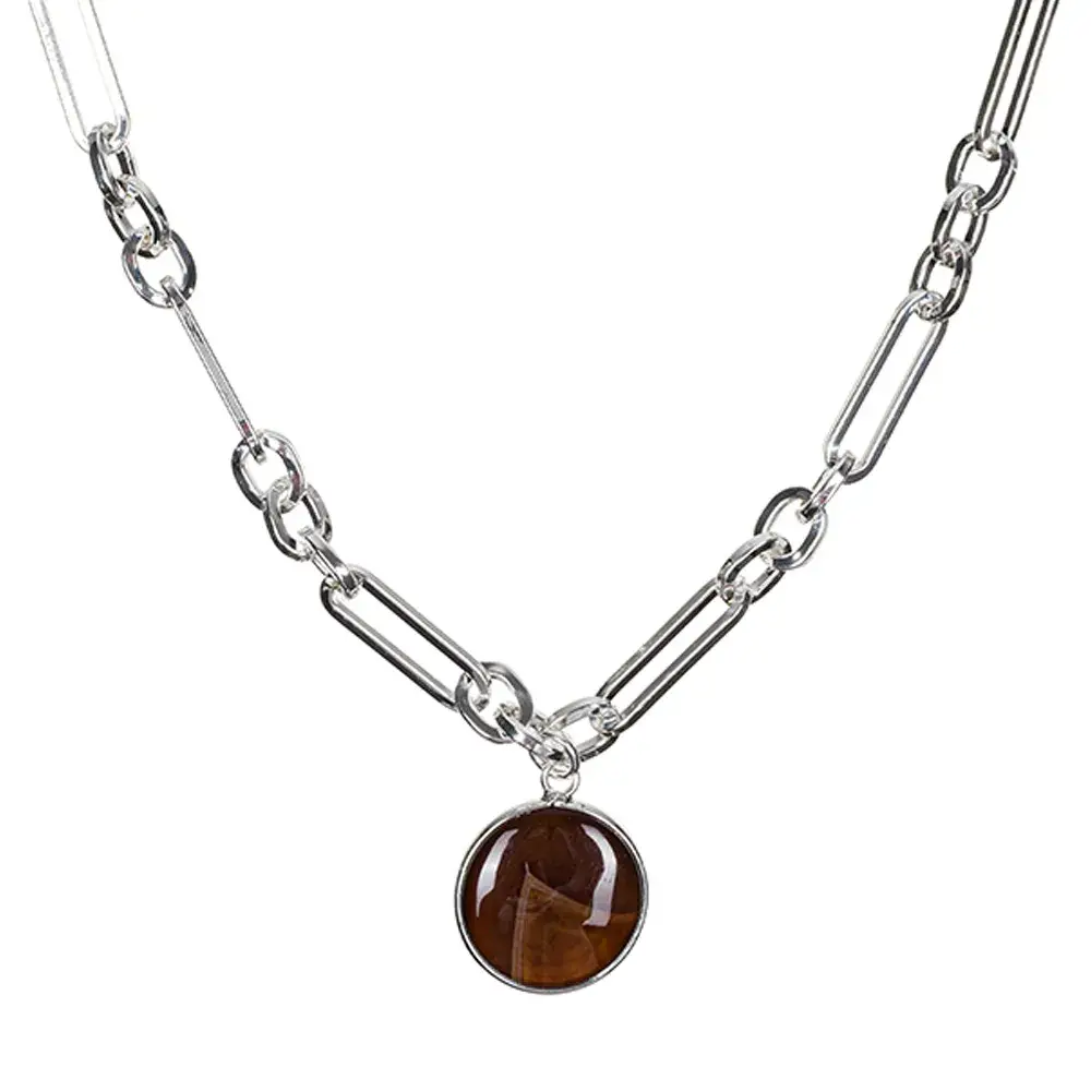 Колье Fiore Luna COFFE AGATE LN5148 BR/S