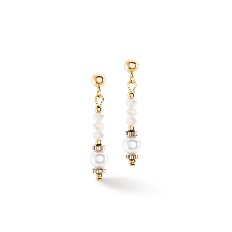 Серьги Coeur de Lion White 4434/21-1400