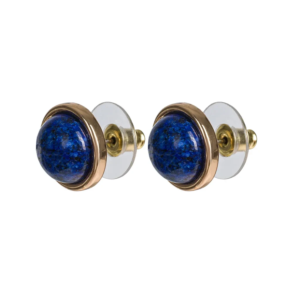 Fiore Luna Пусеты NATURAL LAPIS LE1106 BL/G