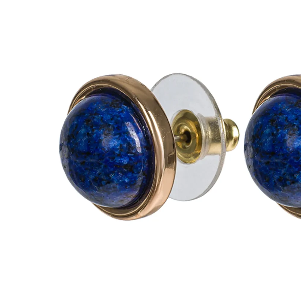 Fiore Luna Пусеты NATURAL LAPIS LE1106 BL/G