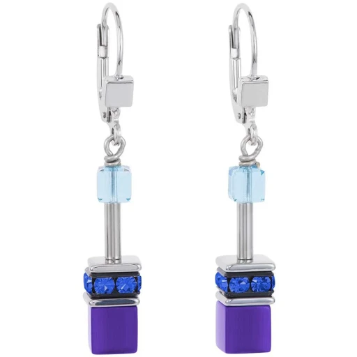 Серьги Coeur de Lion Blue-Purple 2838/20-0708