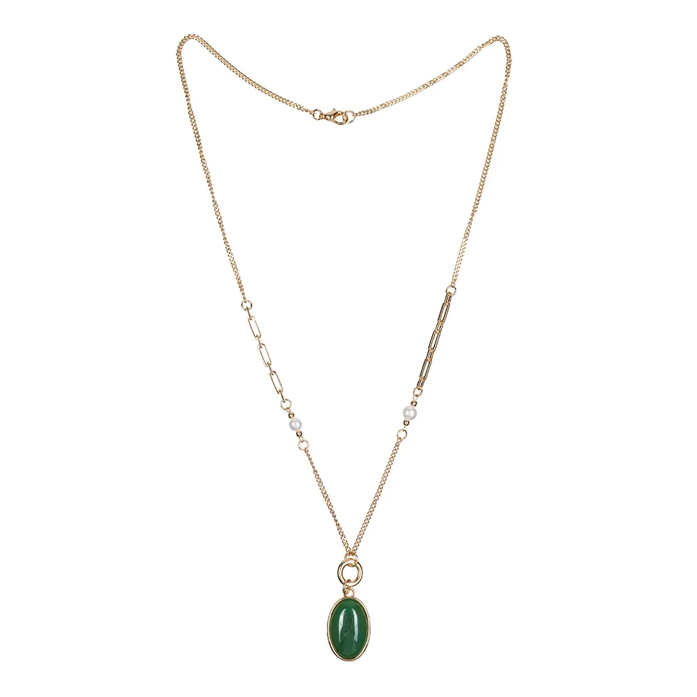 Колье Fiore Luna GREEN AVENTURINE LN5155 G/G