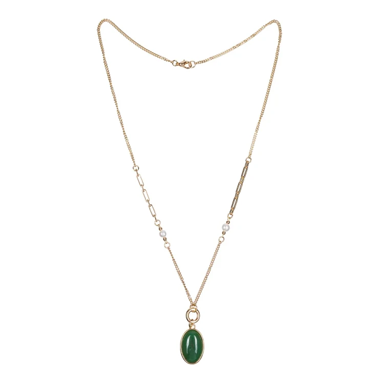 Колье Fiore Luna GREEN AVENTURINE LN5155 G/G