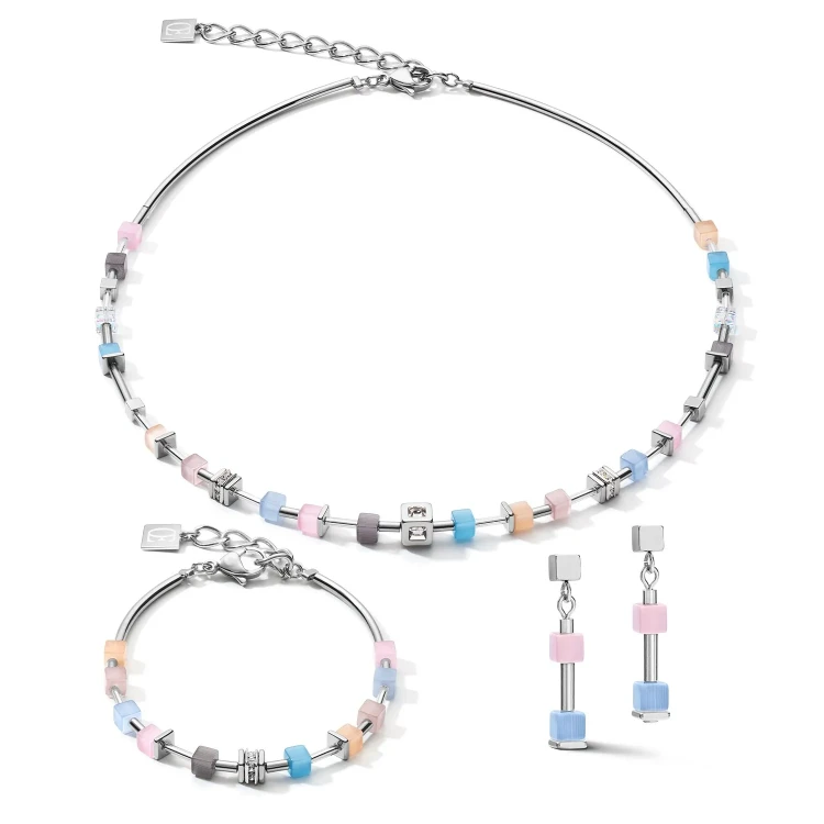Колье Coeur de Lion Fine Pastel Blue-Rose 5028/10-0719