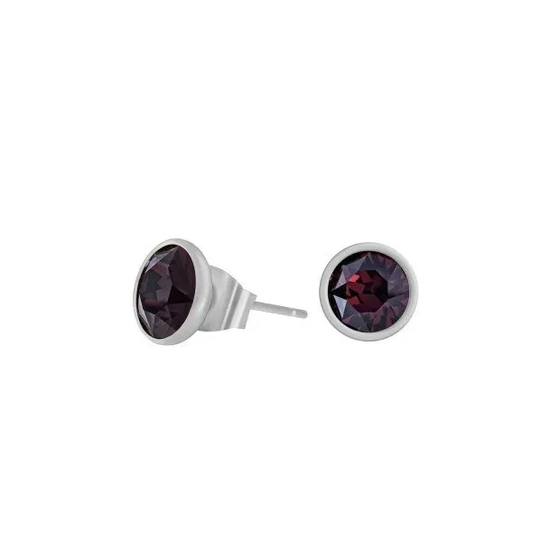 Fiore Luna Пусеты Burgundy SWE297 B S