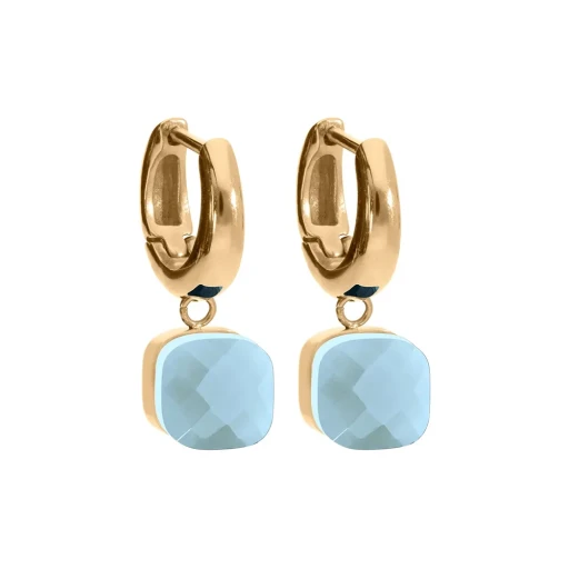 Серьги Qudo FIRENZE (G) Air Blue Opal 107001/20-4701