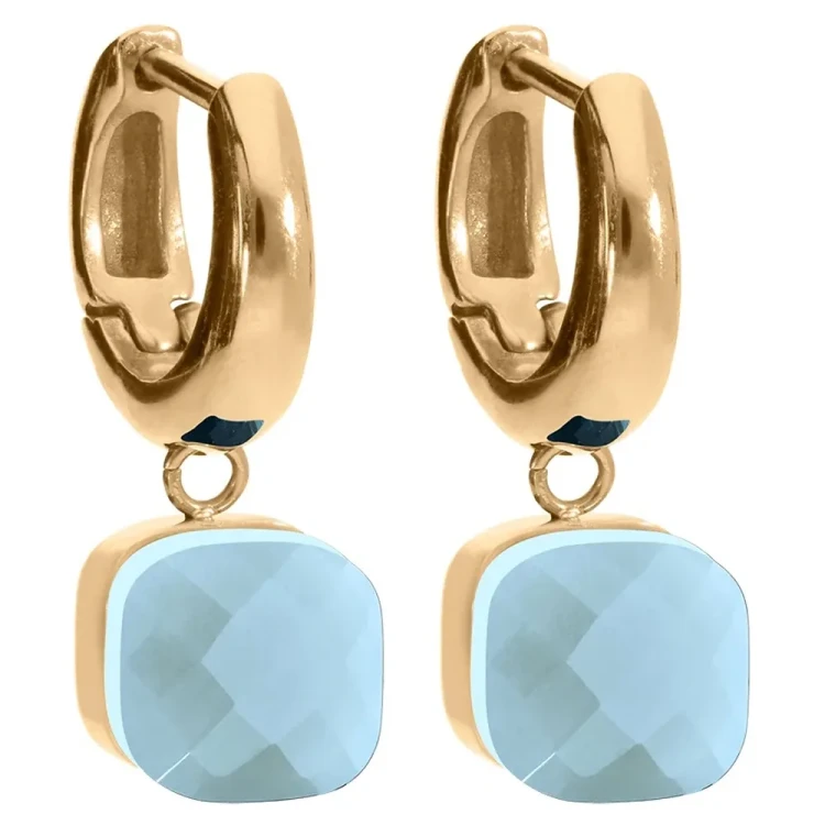 Серьги Qudo FIRENZE (G) Air Blue Opal 107001/20-4701