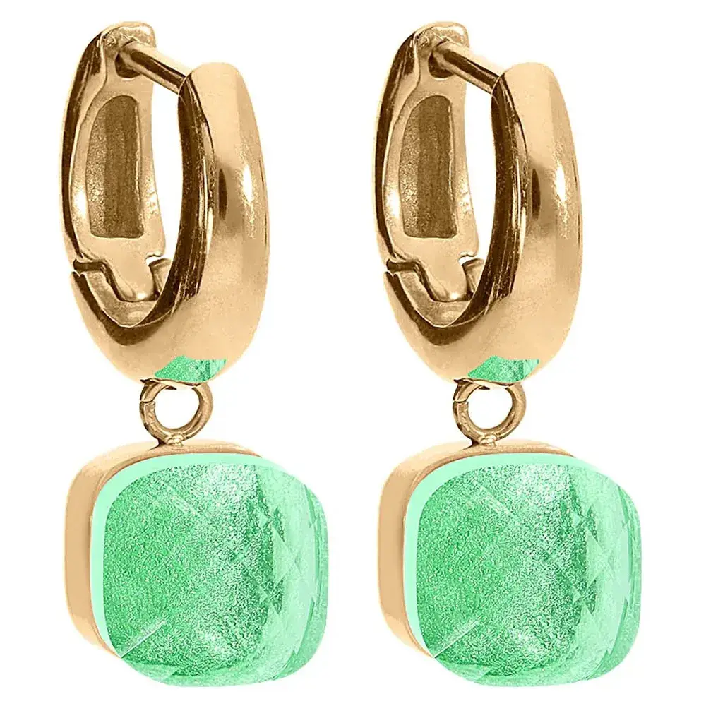 Серьги Qudo FIRENZE (G) Peridot 107001/20-4516