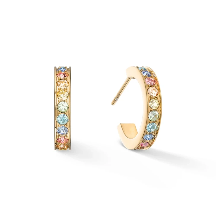 Серьги Coeur de Lion Multicolour Pastel Gold 0127/21-1590