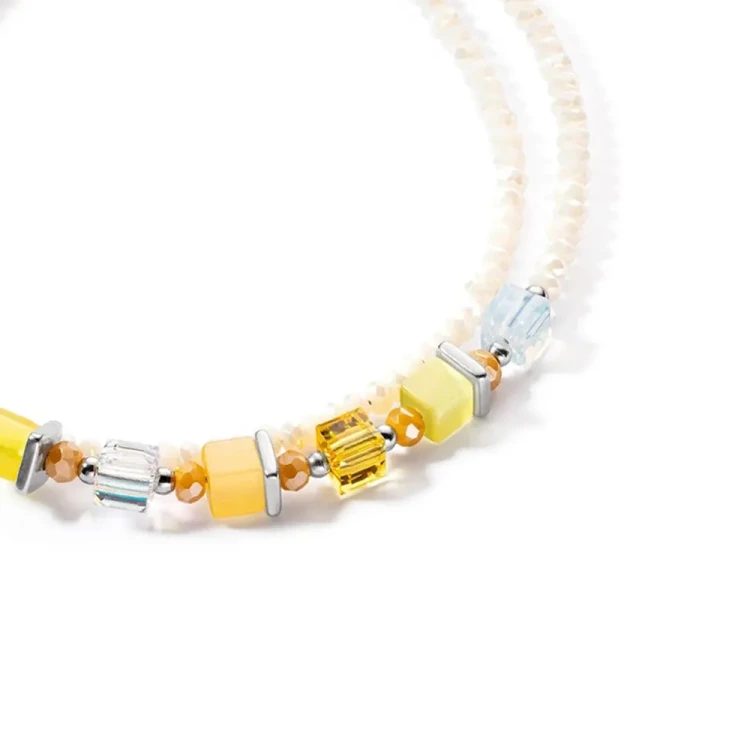 Браслет Coeur de Lion Joyful Colours White Yellow 4564/30-0100