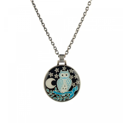 Колье Clara Bijoux Сова B26111-11 BW