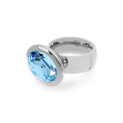 Кольцо Qudo TIVOLA big S aquamarine  17.2 мм 632002/17.2 BL/S