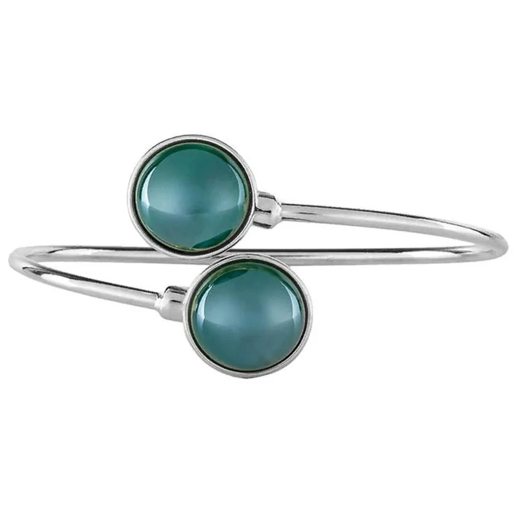 Браслет Possebon pearl green agate С1366.17 G/S