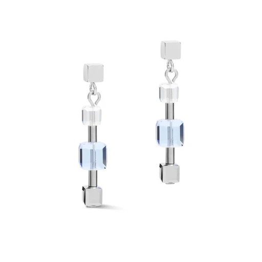 Серьги Coeur de Lion Crystals Silver-Blue 5066/21-0700