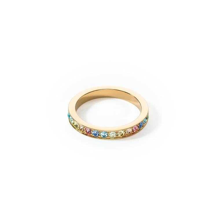 Кольцо Coeur de Lion Multicolour Pastel Gold 0127/40-1590 60