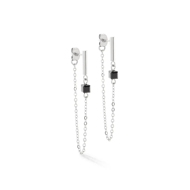 Серьги Coeur de Lion Black-Silver 5076/21-1317