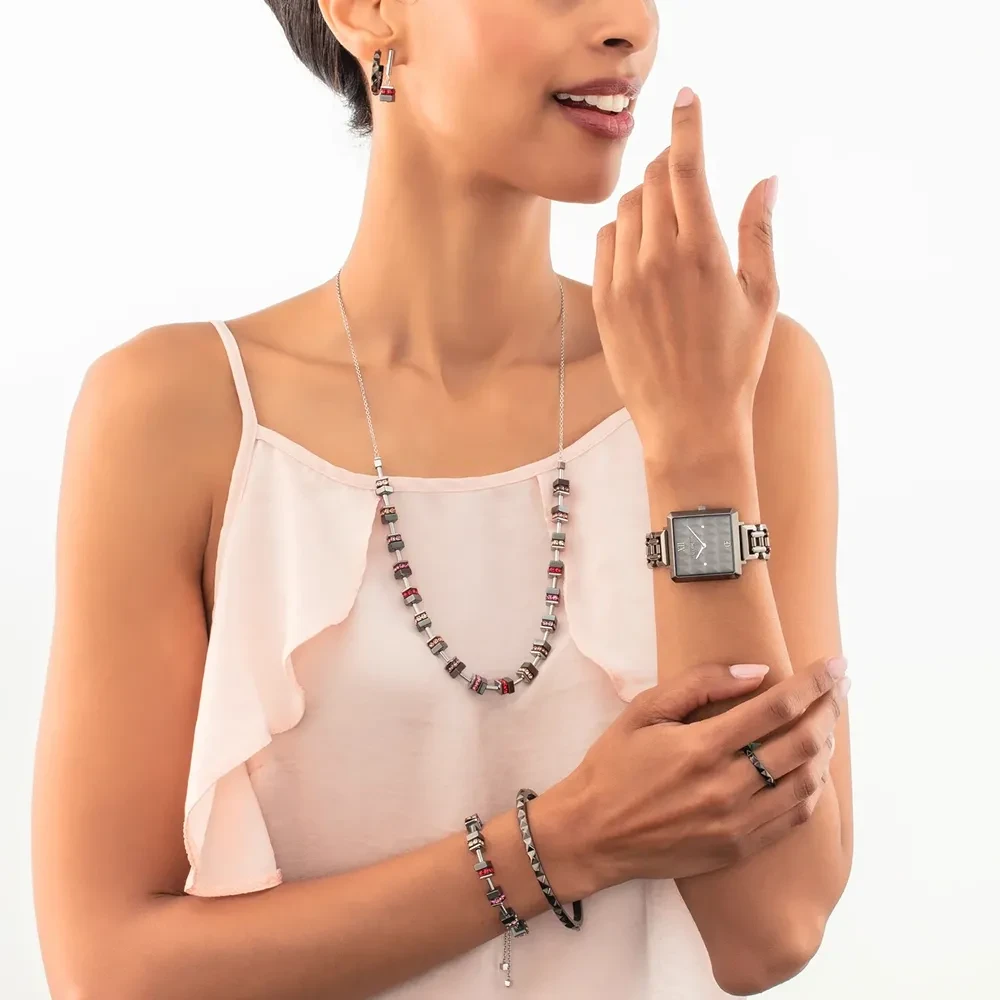 Серьги Coeur de Lion Anthracite 0135/21-1223