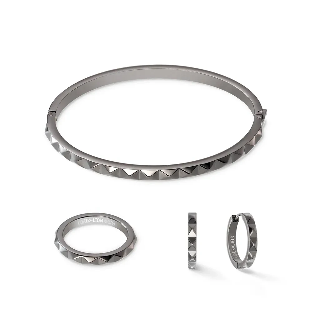 Серьги Coeur de Lion Anthracite 0135/21-1223