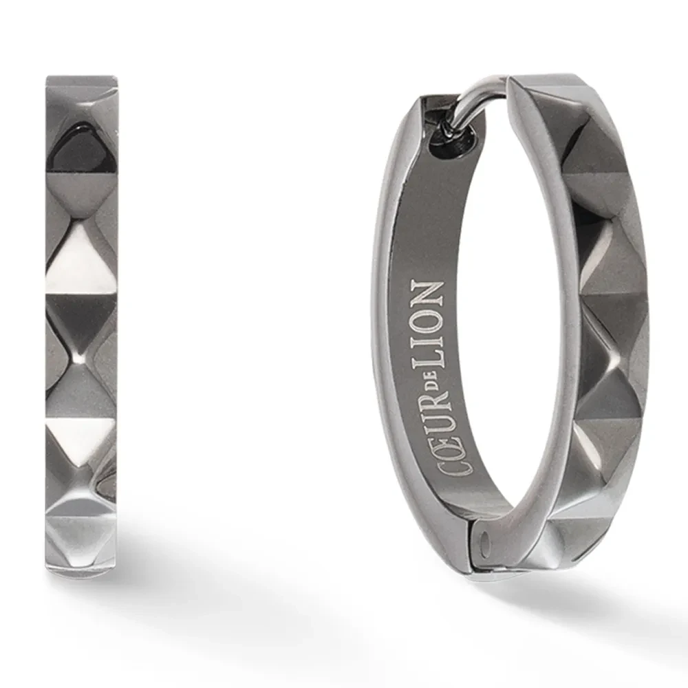 Серьги Coeur de Lion Anthracite 0135/21-1223