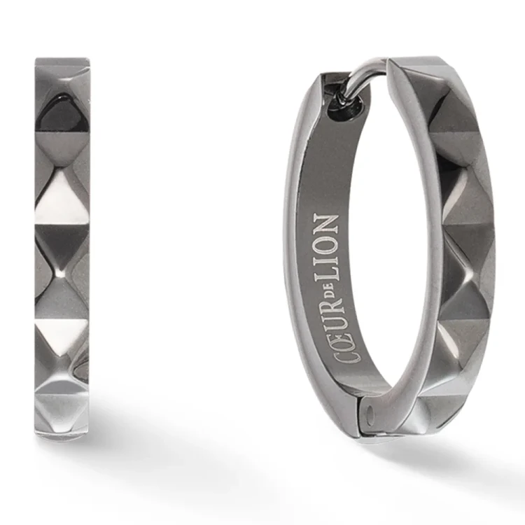Серьги Coeur de Lion Anthracite 0135/21-1223