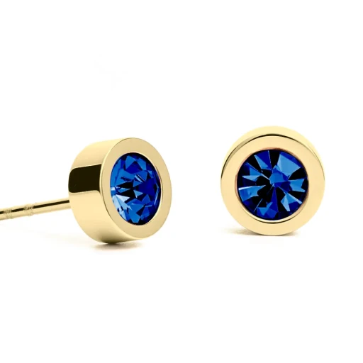 Пусеты Blue Topaz 5х2.5 SWE125 BT G