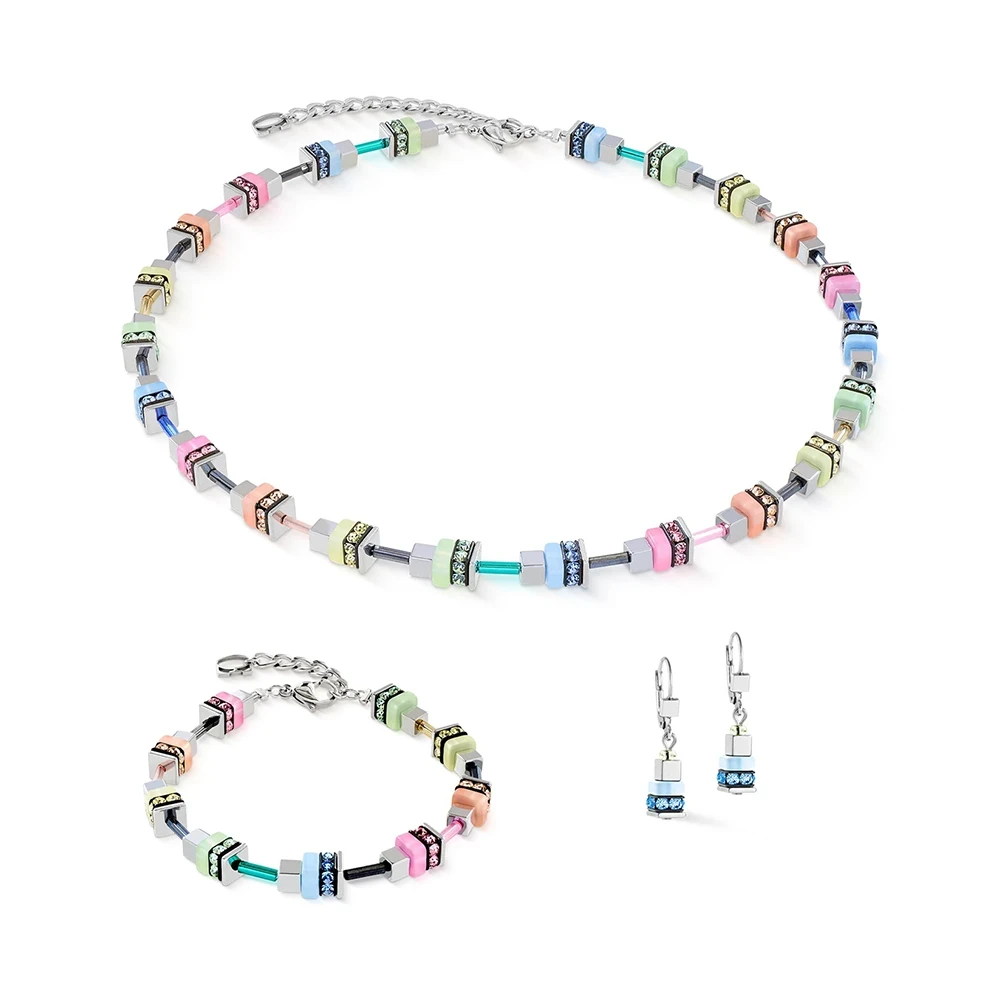 Серьги Coeur de Lion Multi-Pastell-Silver 4413/20-1580