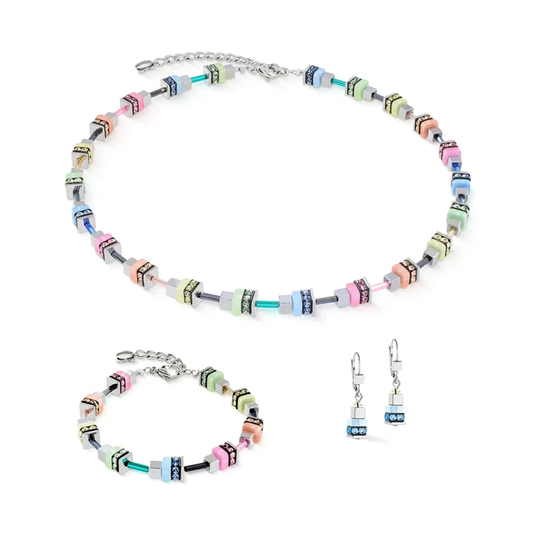 Серьги Coeur de Lion Multi-Pastell-Silver 4413/20-1580