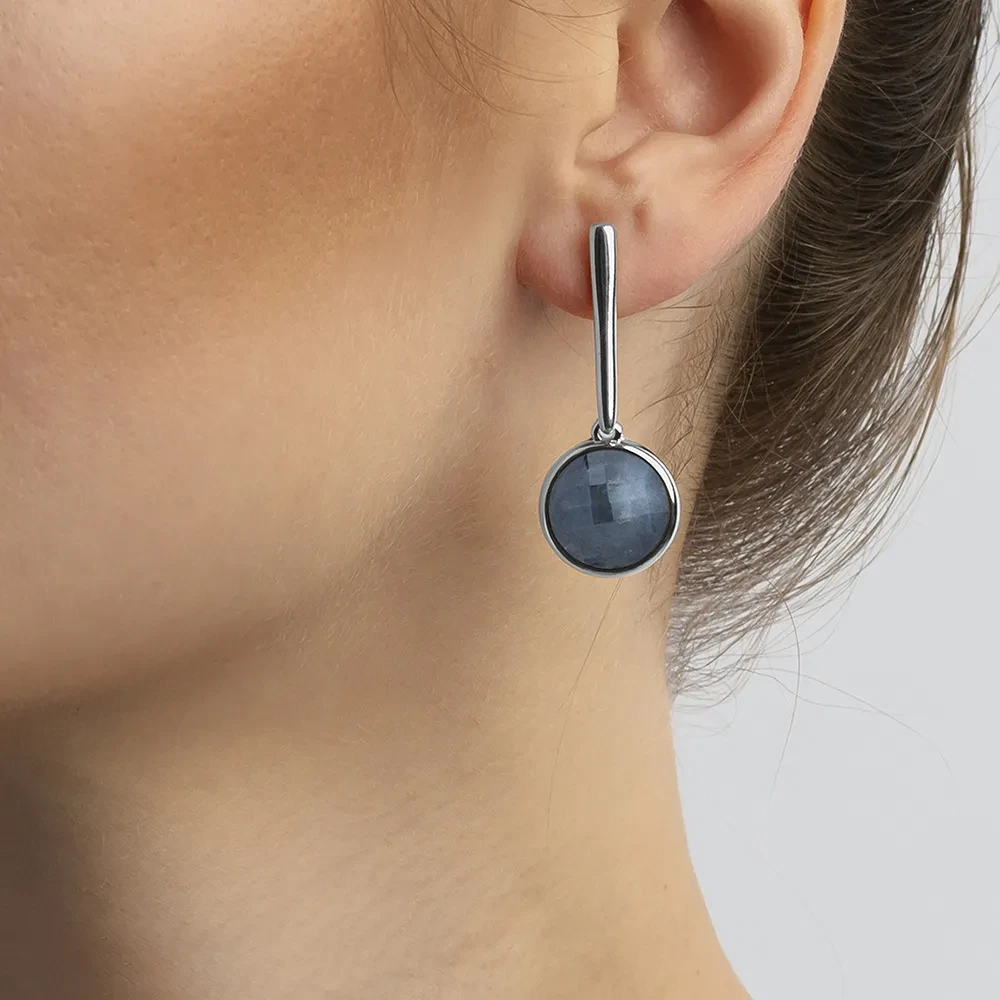Серьги Possebon pearl sodalite A1269.22 BL/S