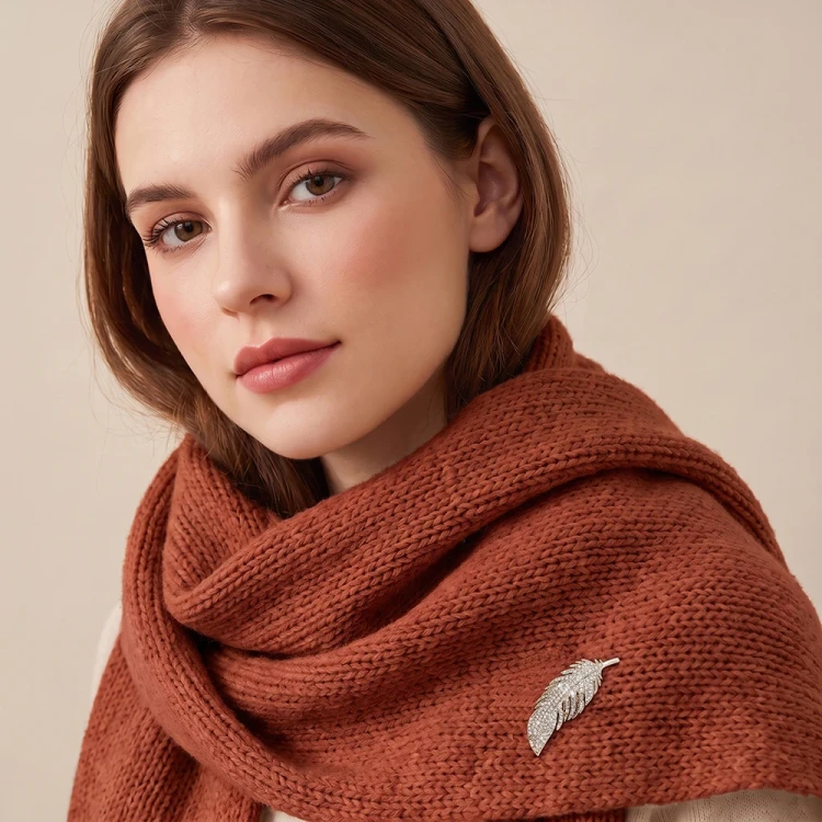 Брошь Перо Fiore Luna FBB00944-03 S