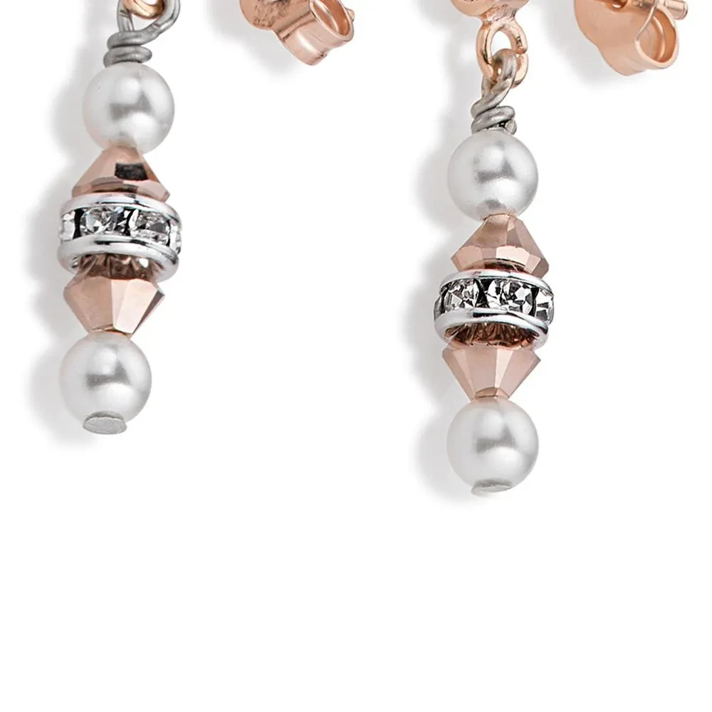 *Серьги Coeur de Lion Rose Gold *4828/21-1620