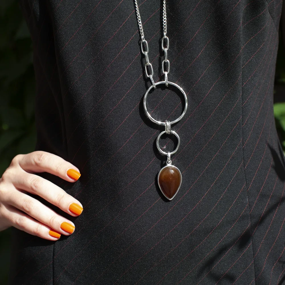 Колье Fiore Luna NATURAL LAPIS LN3171-2 BL/S