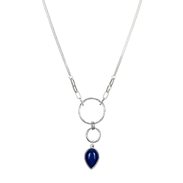 Колье Fiore Luna NATURAL LAPIS LN3171-2 BL/S