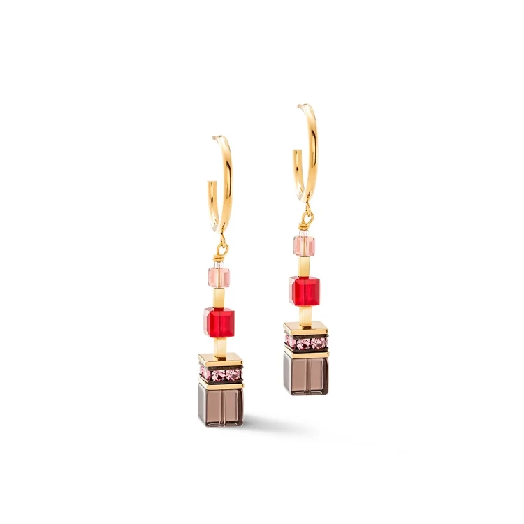 Серьги Coeur de Lion  Red-Gold 3039/21-0316