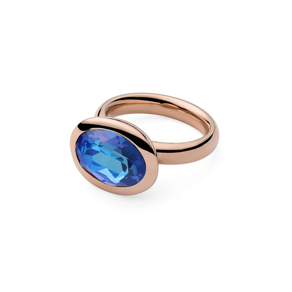 Кольцо Qudo Tivola Royal Blue Delite 18 мм 651005 BL/RG