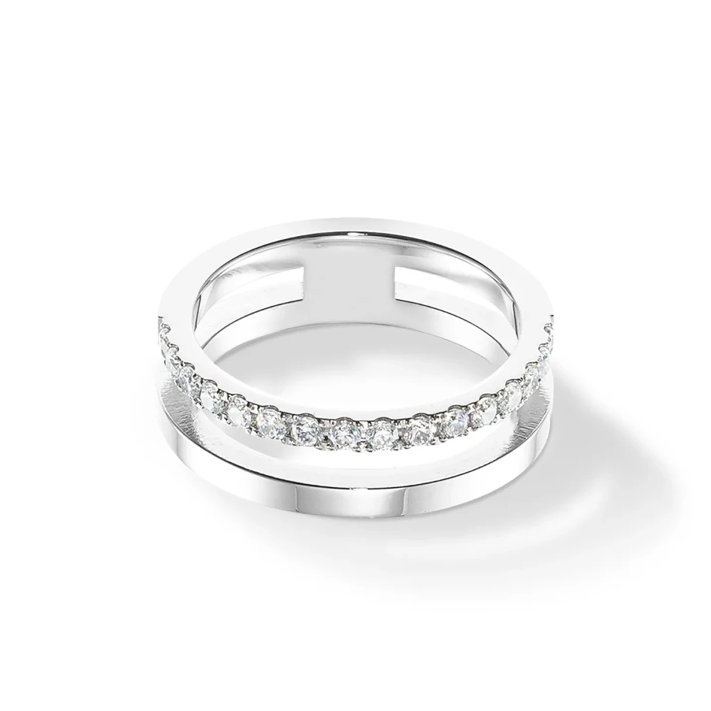 Кольцо Coeur de Lion Crystal-Silver 0136/40-1817 54