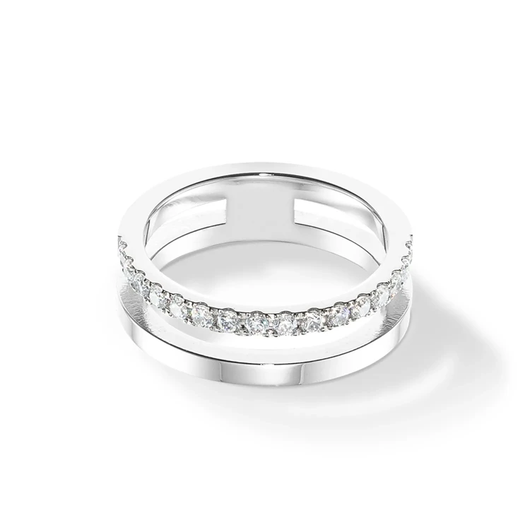 Кольцо Coeur de Lion Crystal-Silver 0136/40-1817 54