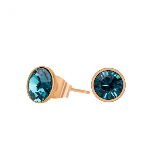 Fiore Luna Пусеты Indicolite SWE298 IN RG