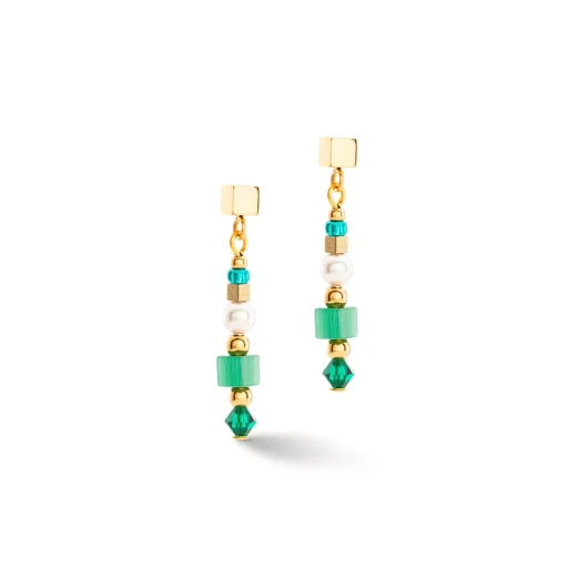 Пусеты COEUR DE LION Green-Gold 4355/21-0516