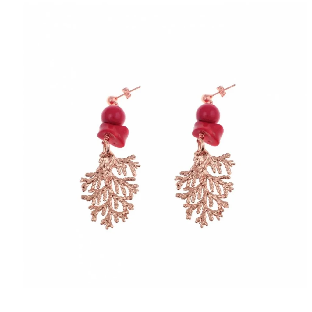 Серьги Ester Bijoux Кипарис OR1005-RG/R BR