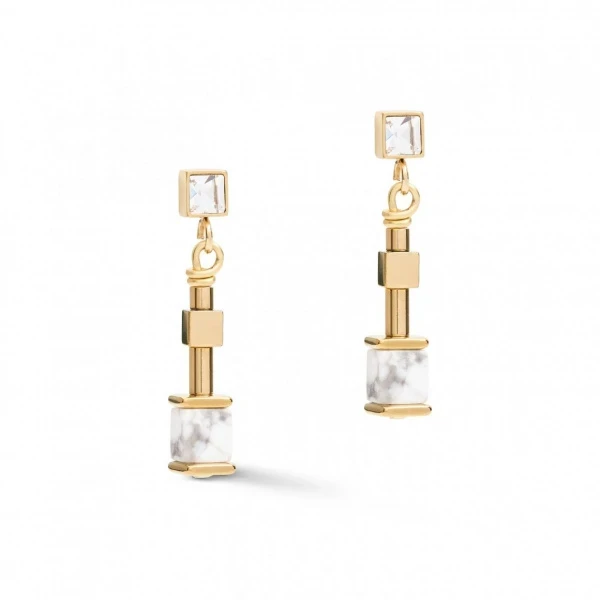 Серьги Coeur de Lion White 5055/21-1400
