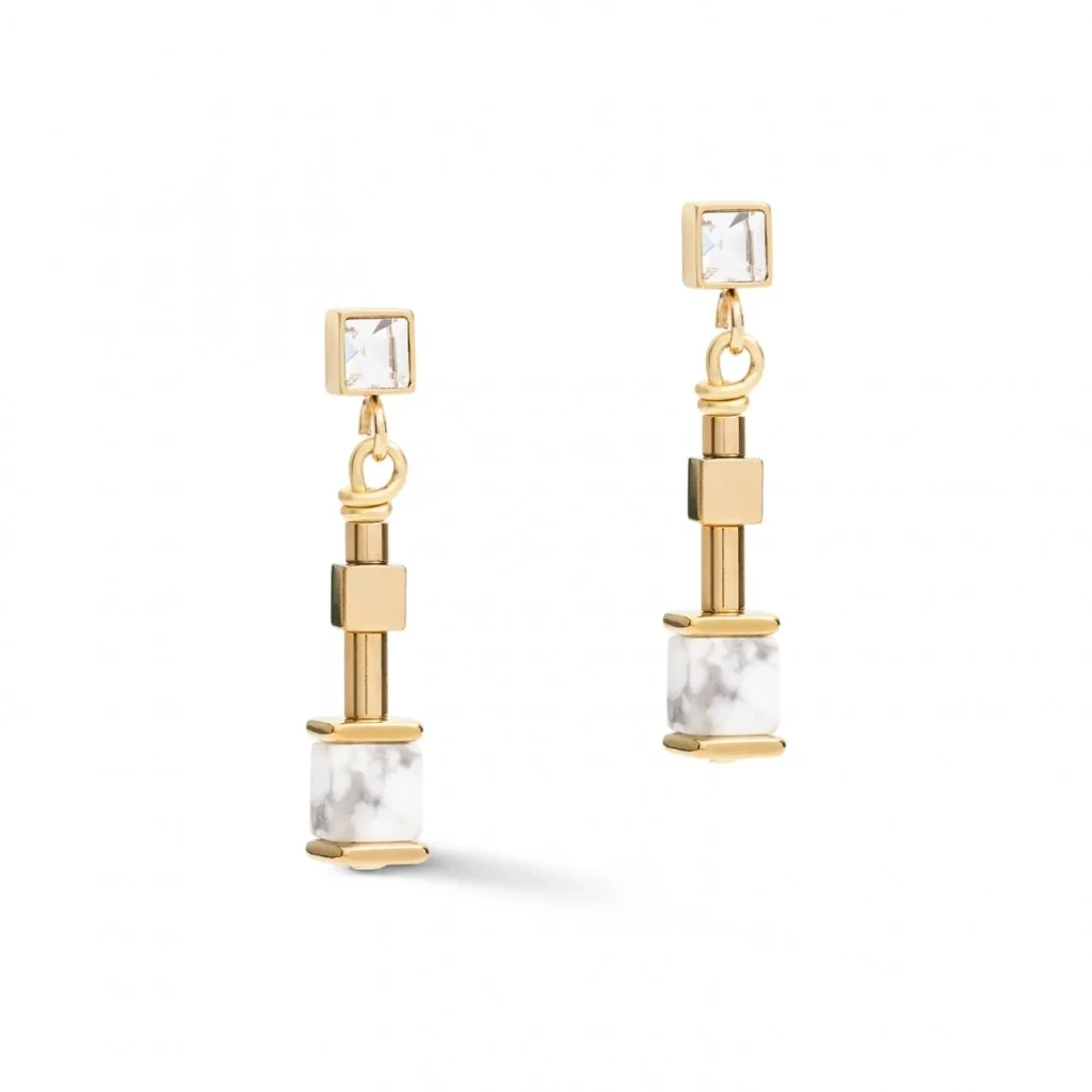 Серьги Coeur de Lion White 5055/21-1400