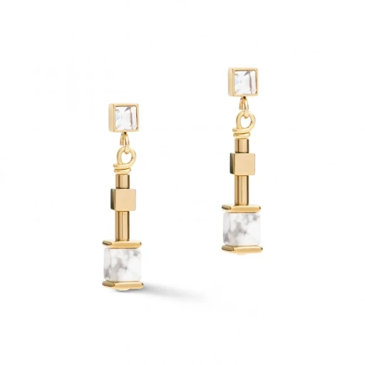 Серьги Coeur de Lion White 5055/21-1400