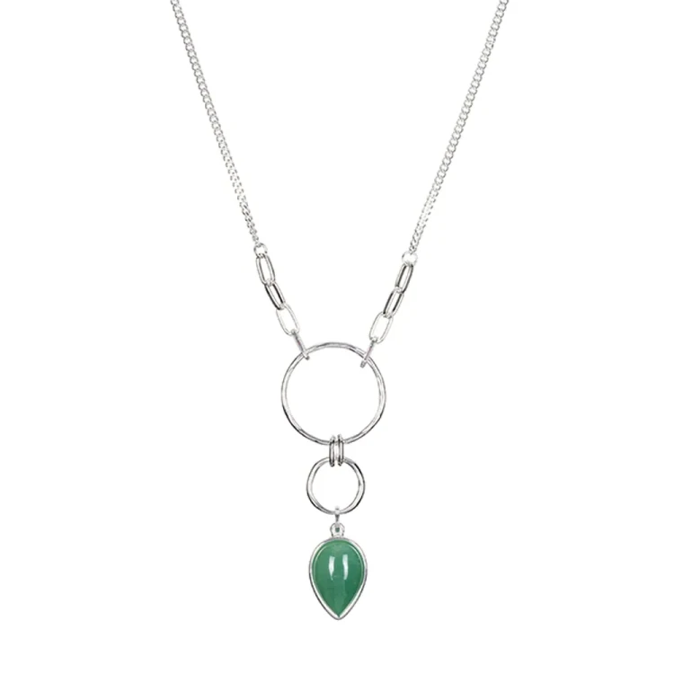 Колье Fiore Luna GREEN AVENTURINE LN3171-5 G/S
