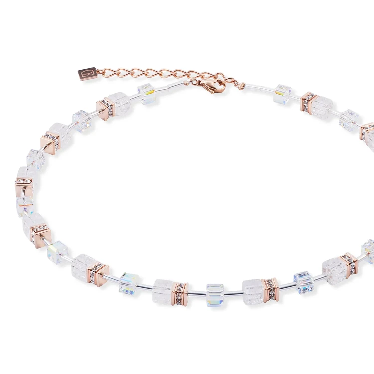Колье Coeur de Lion White-Rose Gold 3018/10-1425