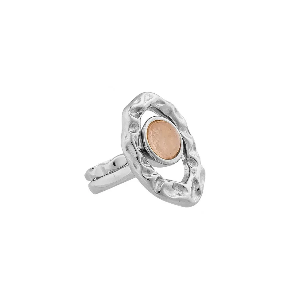 Кольцо Possebon двойное Quartz Rose 16.5 мм K7158.9/16.5 R/S