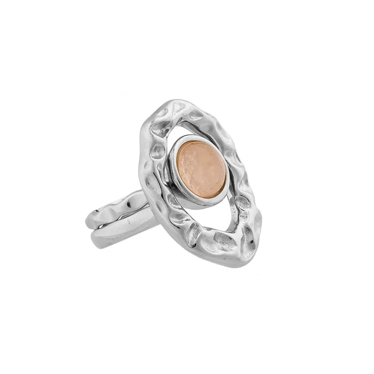Кольцо Possebon двойное Quartz Rose 16.5 мм K7158.9/16.5 R/S