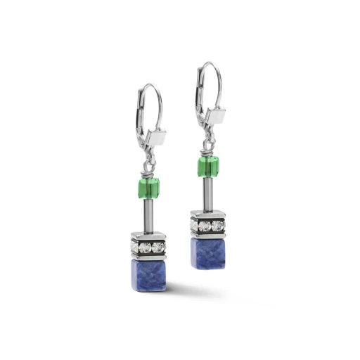 Серьги Coeur de Lion Blue-Green 4905/20-0705