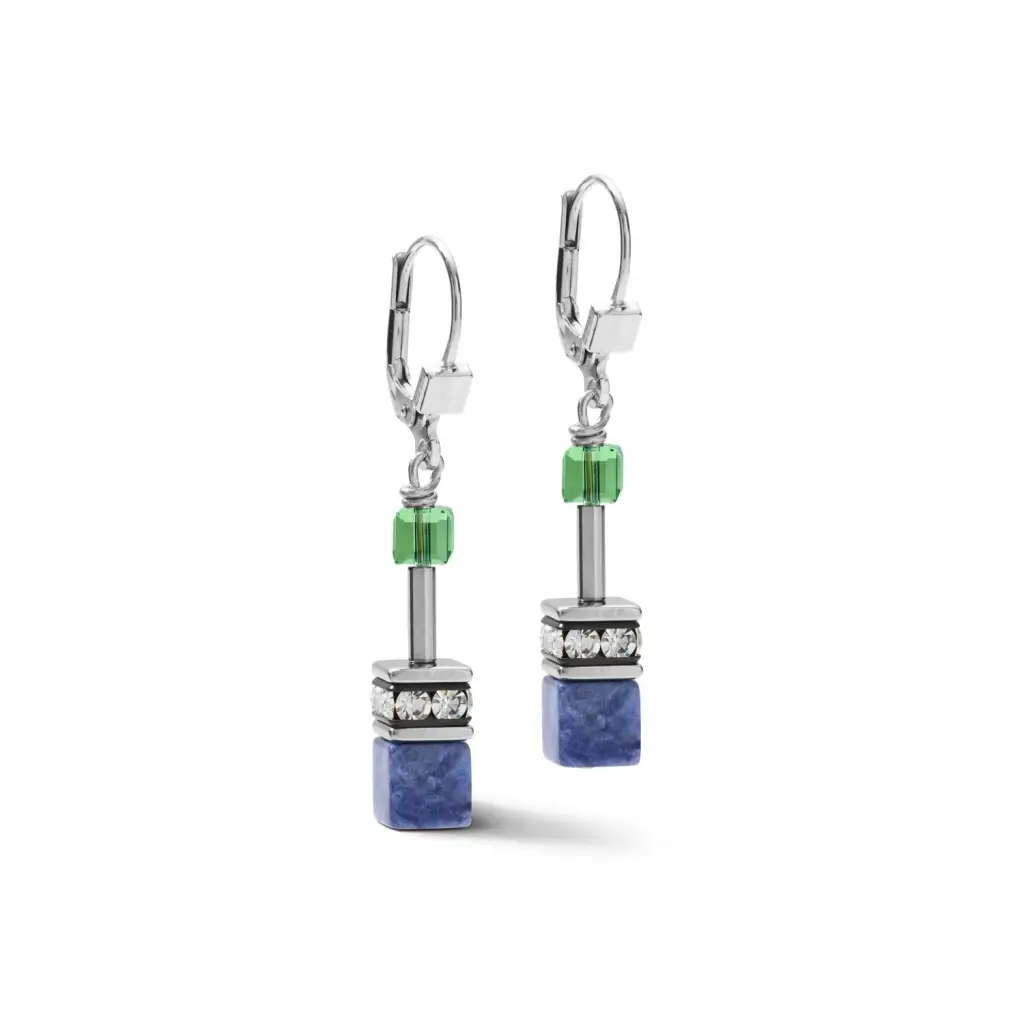 Серьги Coeur de Lion Blue-Green 4905/20-0705
