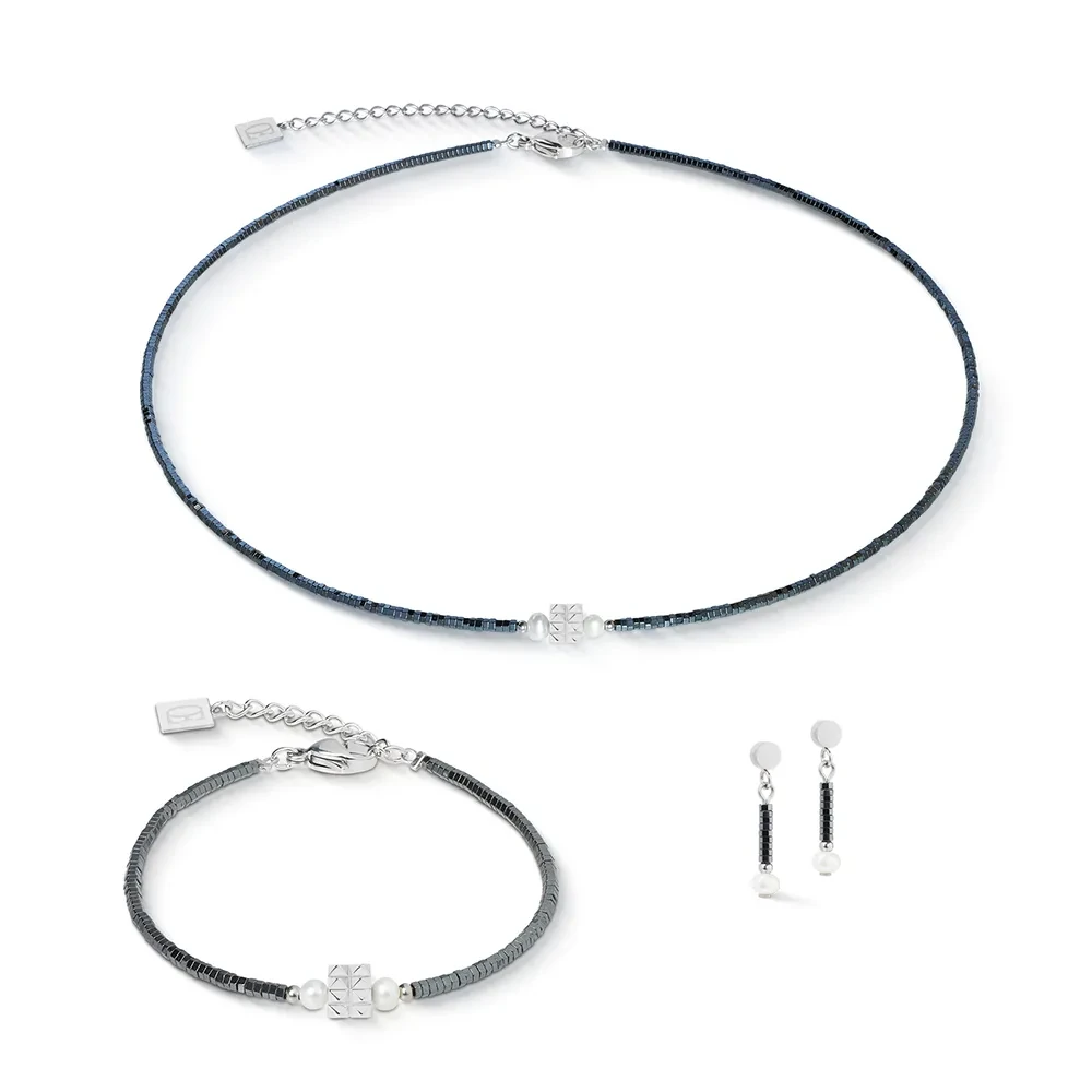 Колье Coeur de Lion Anthracite-Silver 1138/10-1224